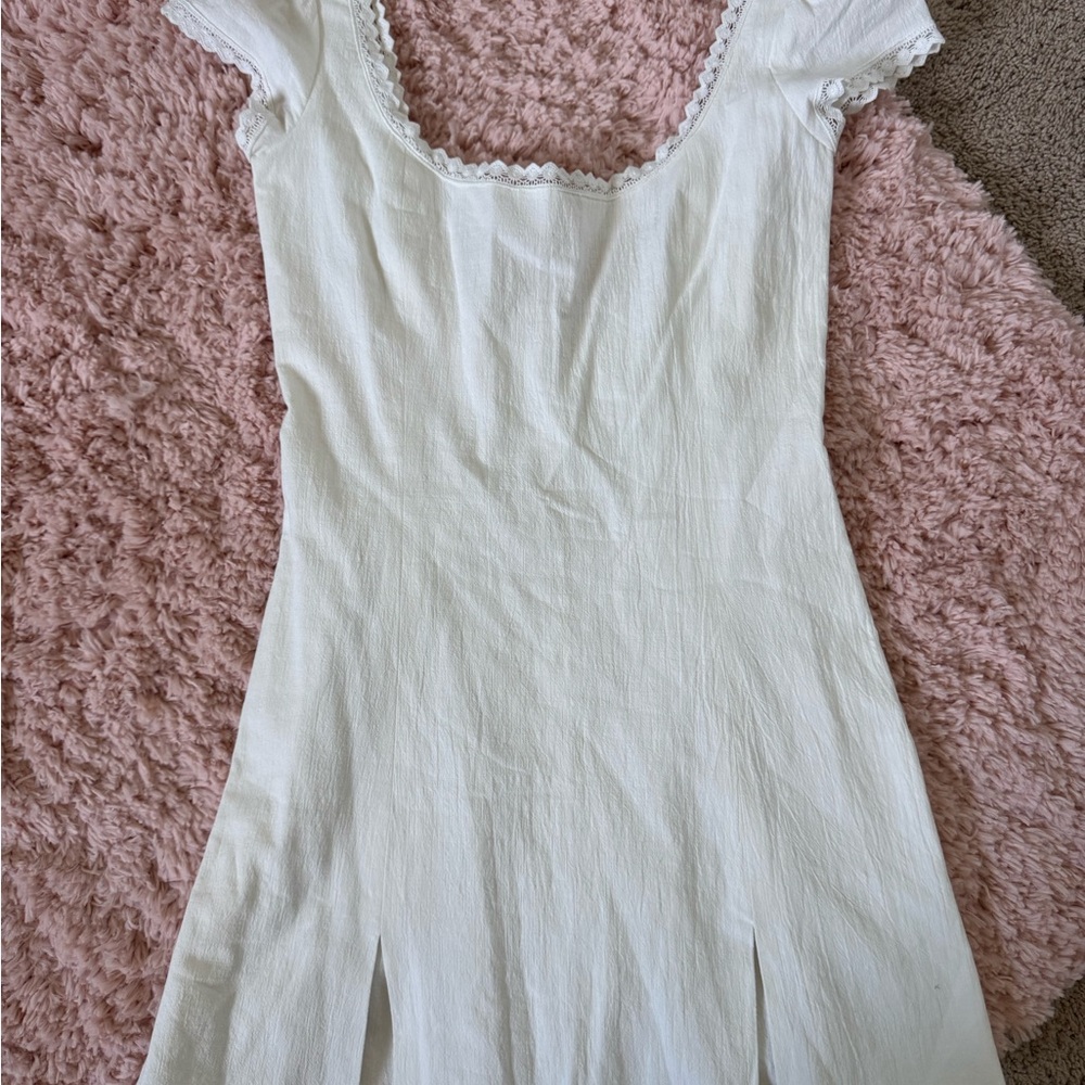 ARE YOU AM I White Mini Dress